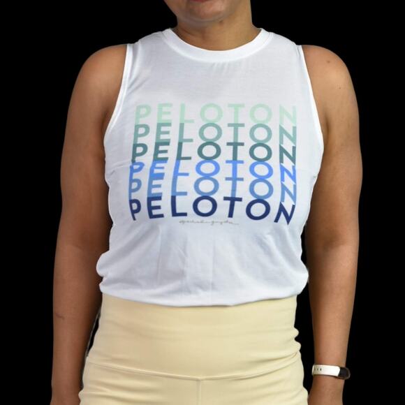 Spiritual Gangster Peloton Tank Top White Graphic Crewneck Sleeveless Size XS - Picture 11 of 14